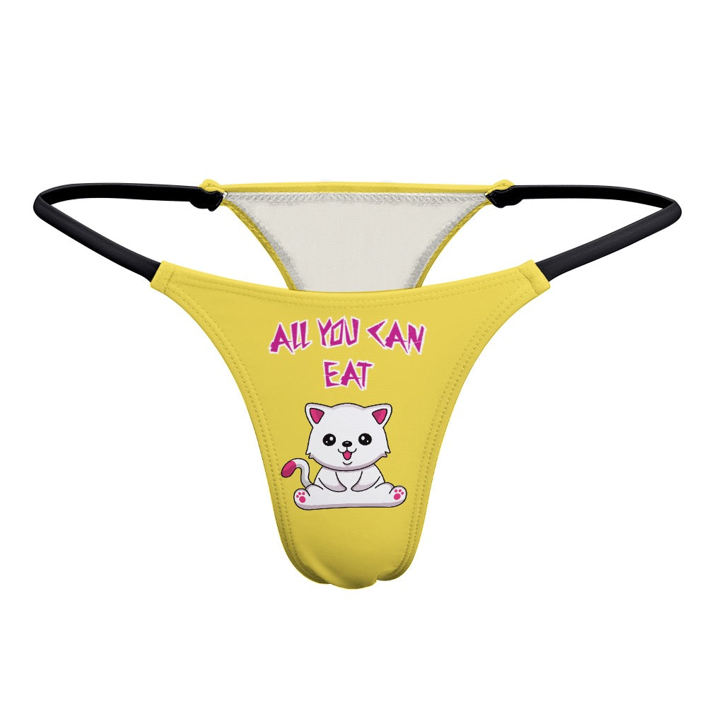 "ALL YOU CAN EAT" Ladies Thin Thong