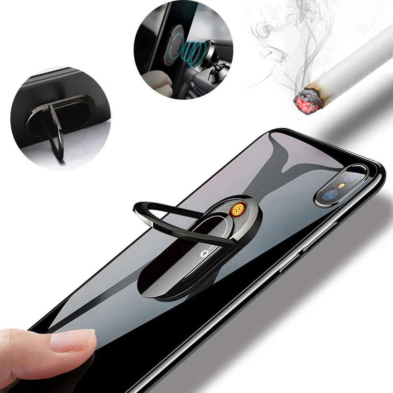 USB Phone Lighter & Phone Stand & Water resistant 