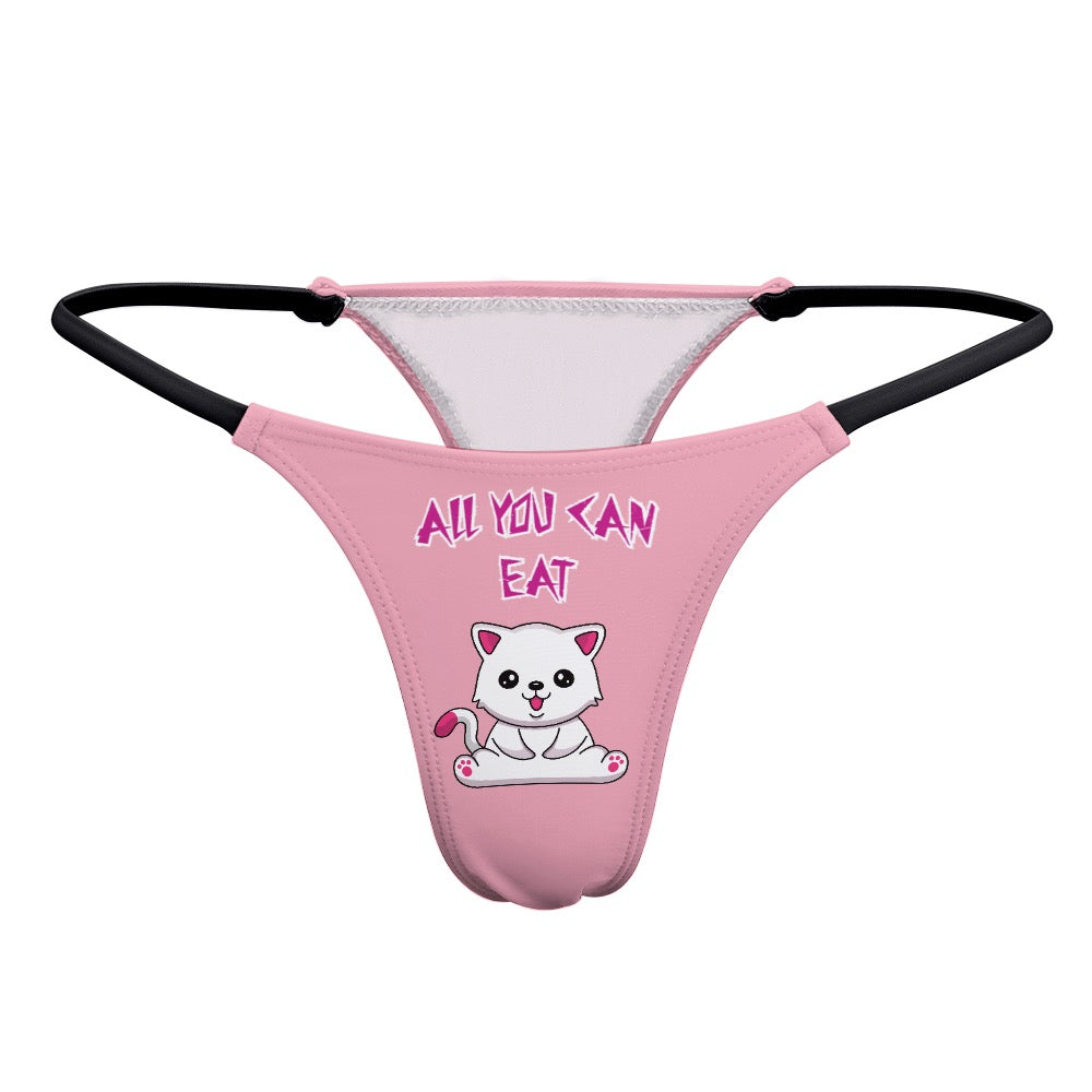 "ALL YOU CAN EAT" Ladies Thin Thong