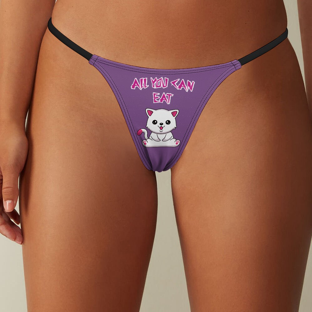 "ALL YOU CAN EAT" Ladies Thin Thong