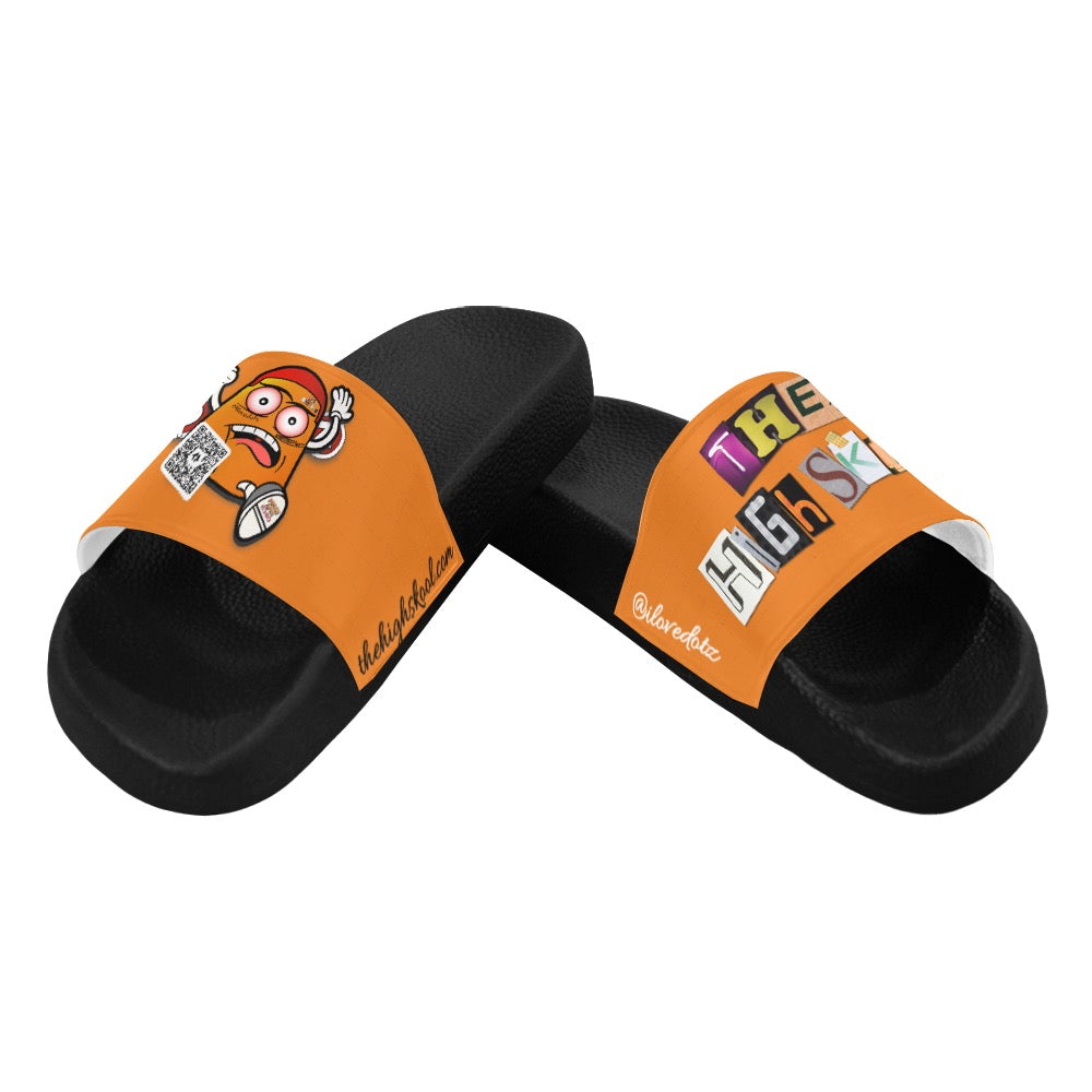 Orange DOTZ Men's Slide Sandals