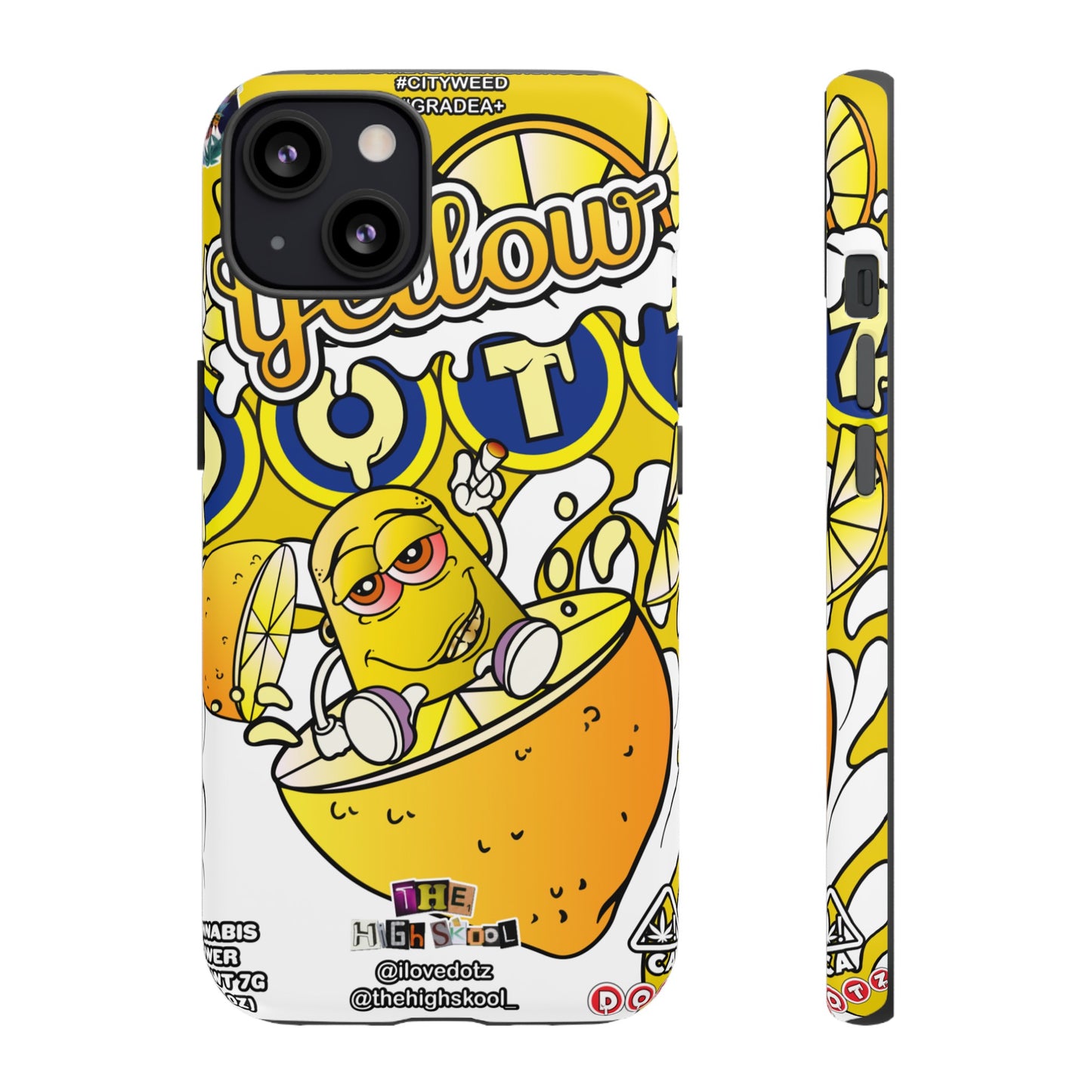 Yellow DOTZ Tough Cases