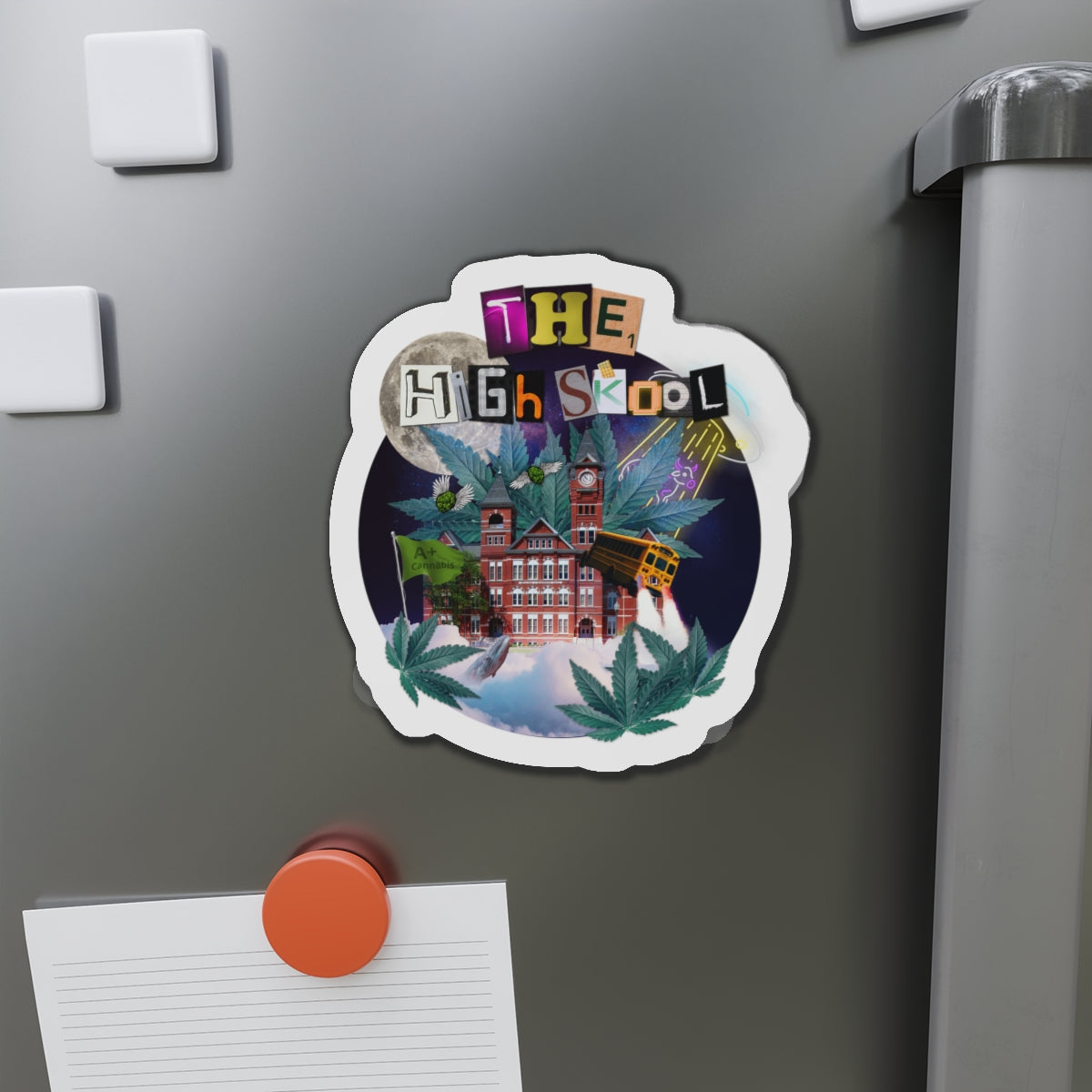 High Skool Logo Die-Cut Magnets