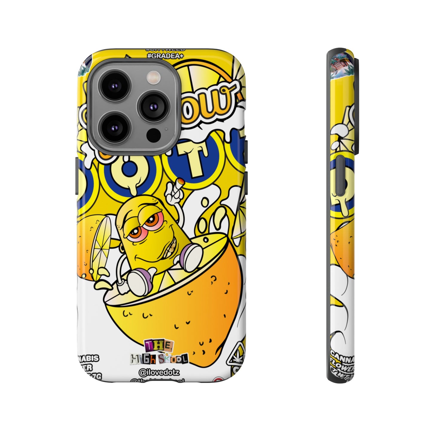 Yellow DOTZ Tough Cases