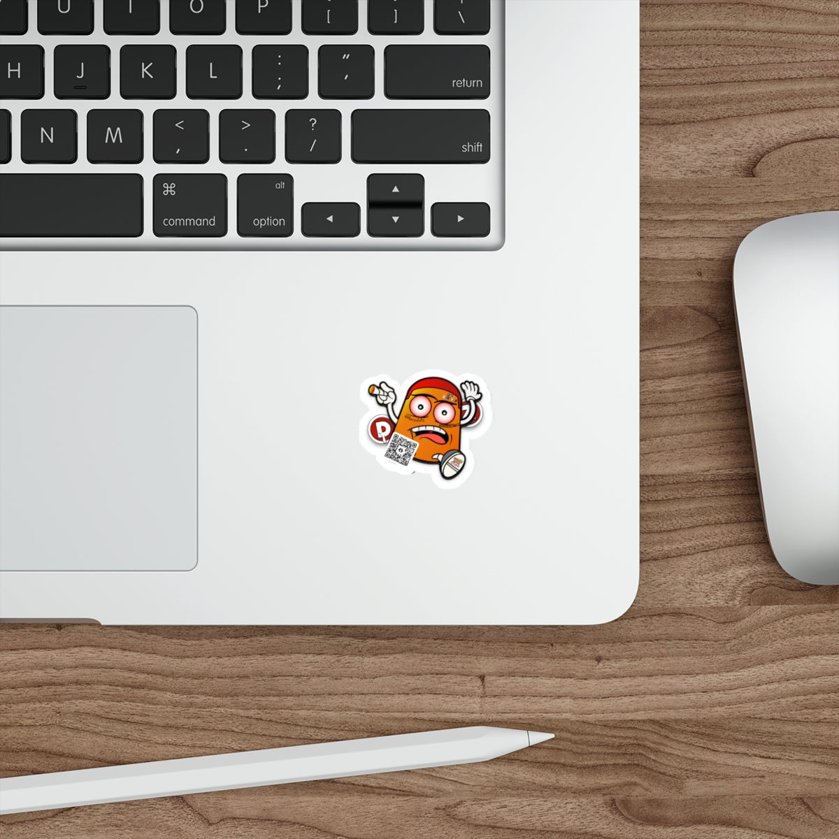 Orange DOTZ Die-Cut Stickers