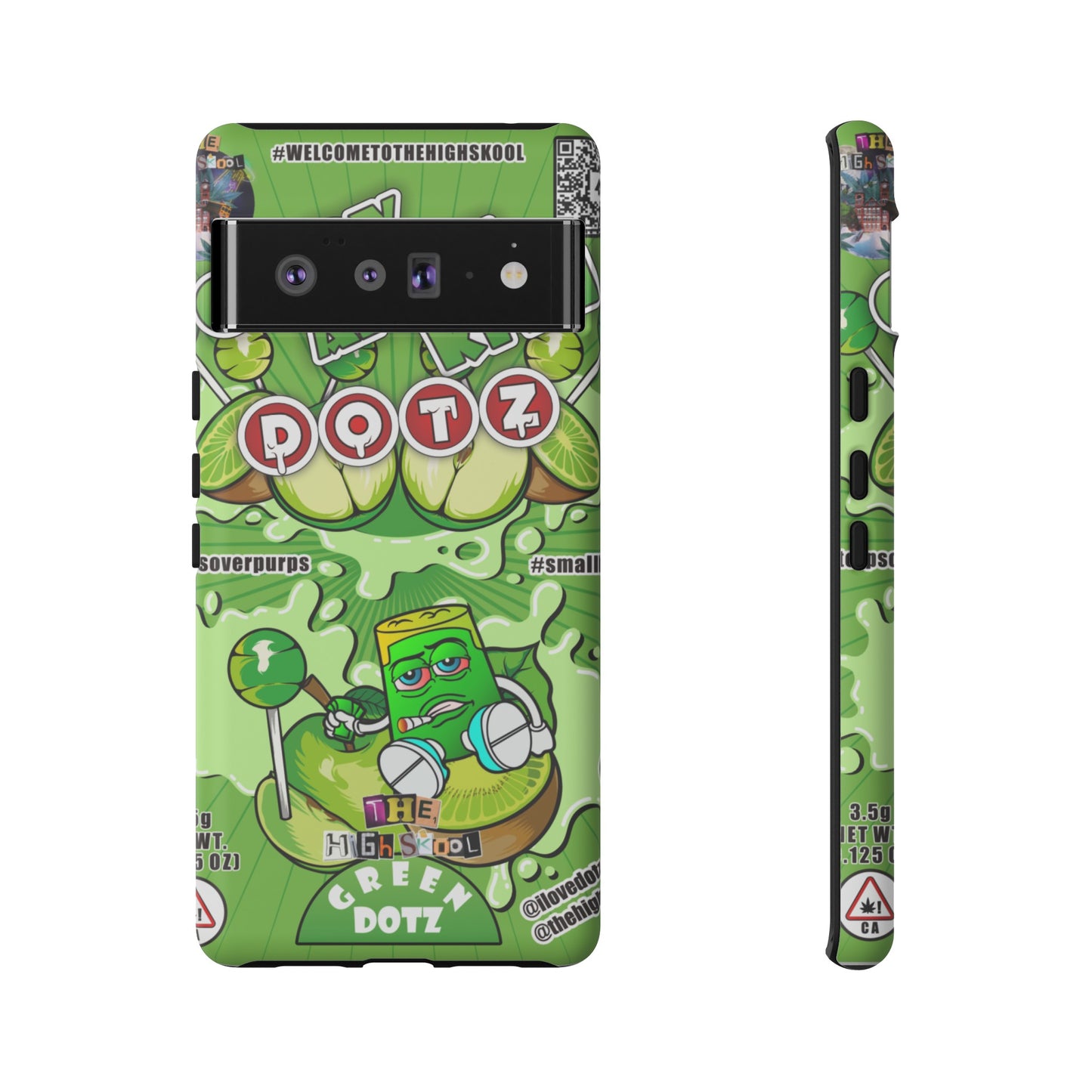 Green DOTZ Tough Cases