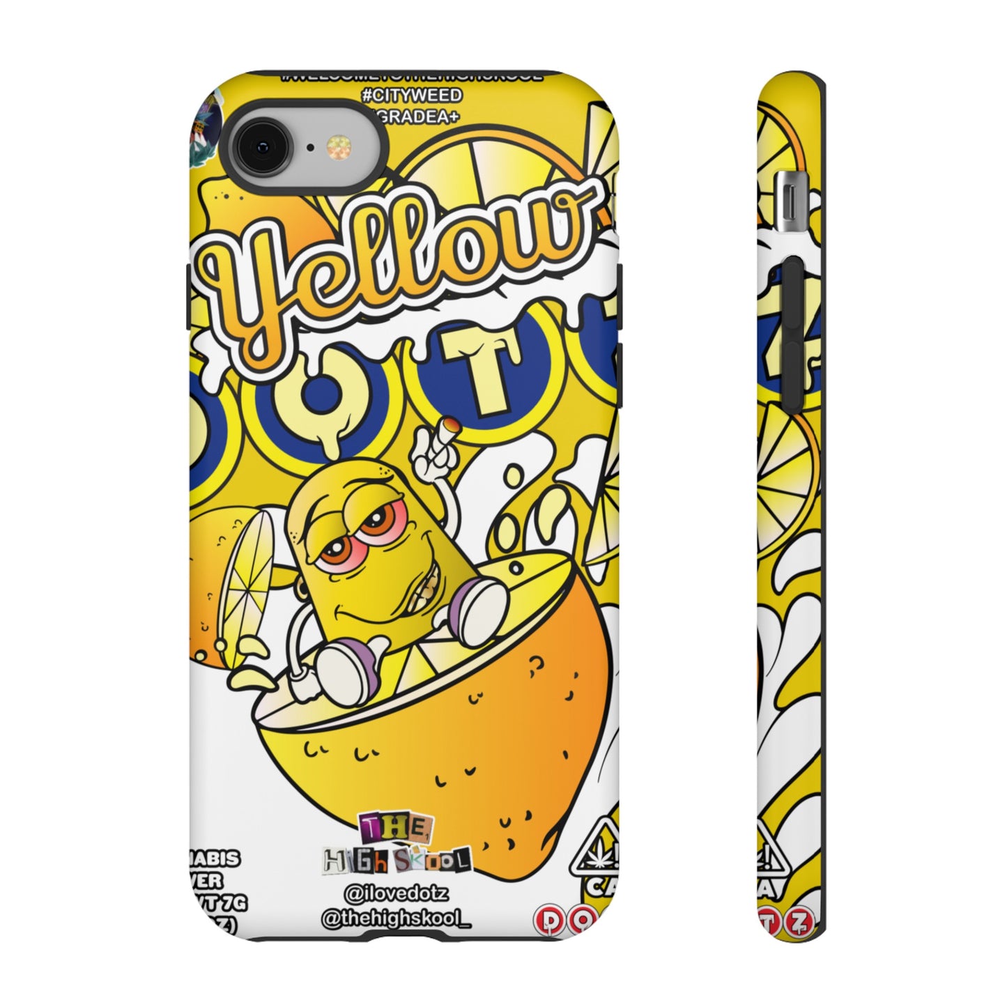 Yellow DOTZ Tough Cases