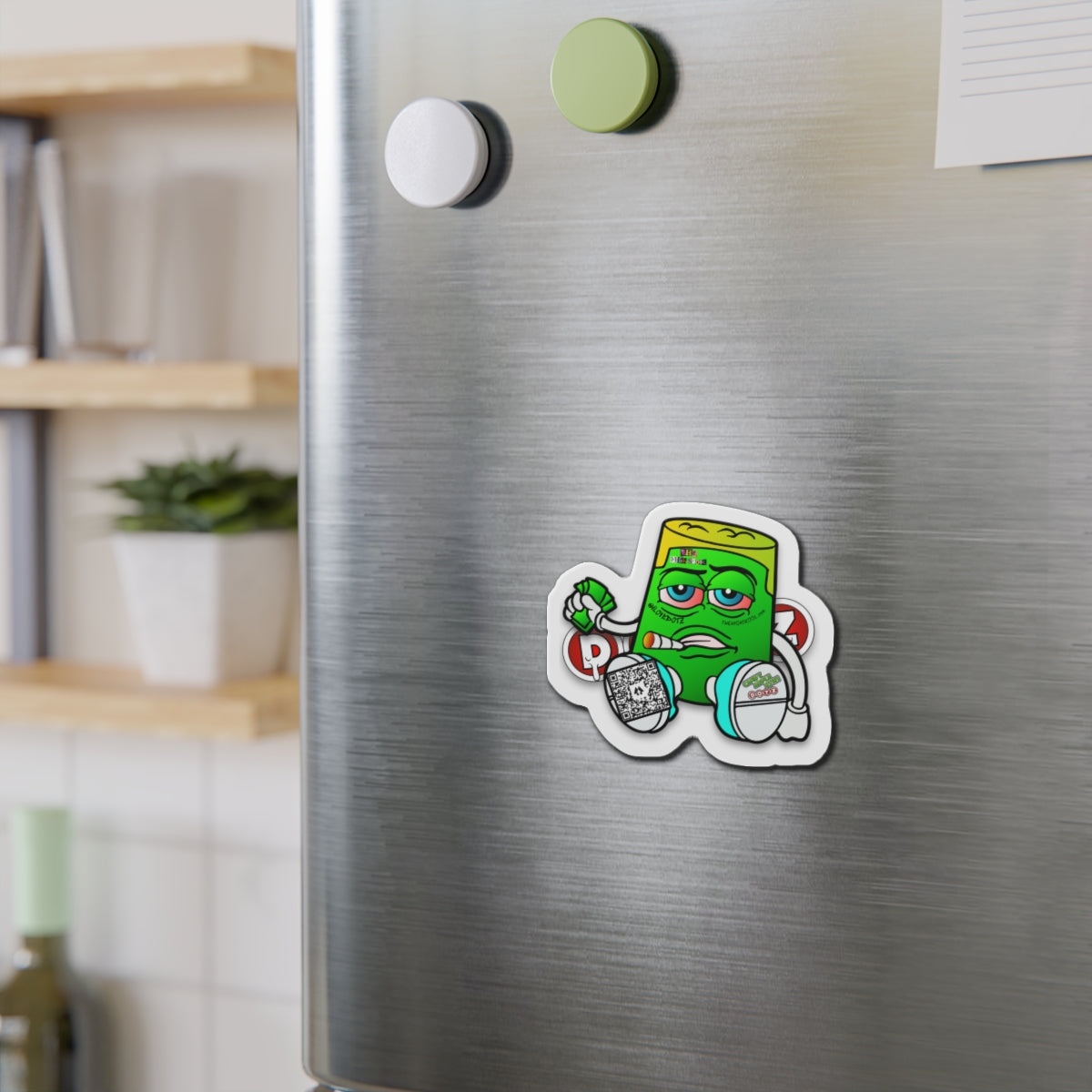 Green DOTZ Die-Cut Magnets