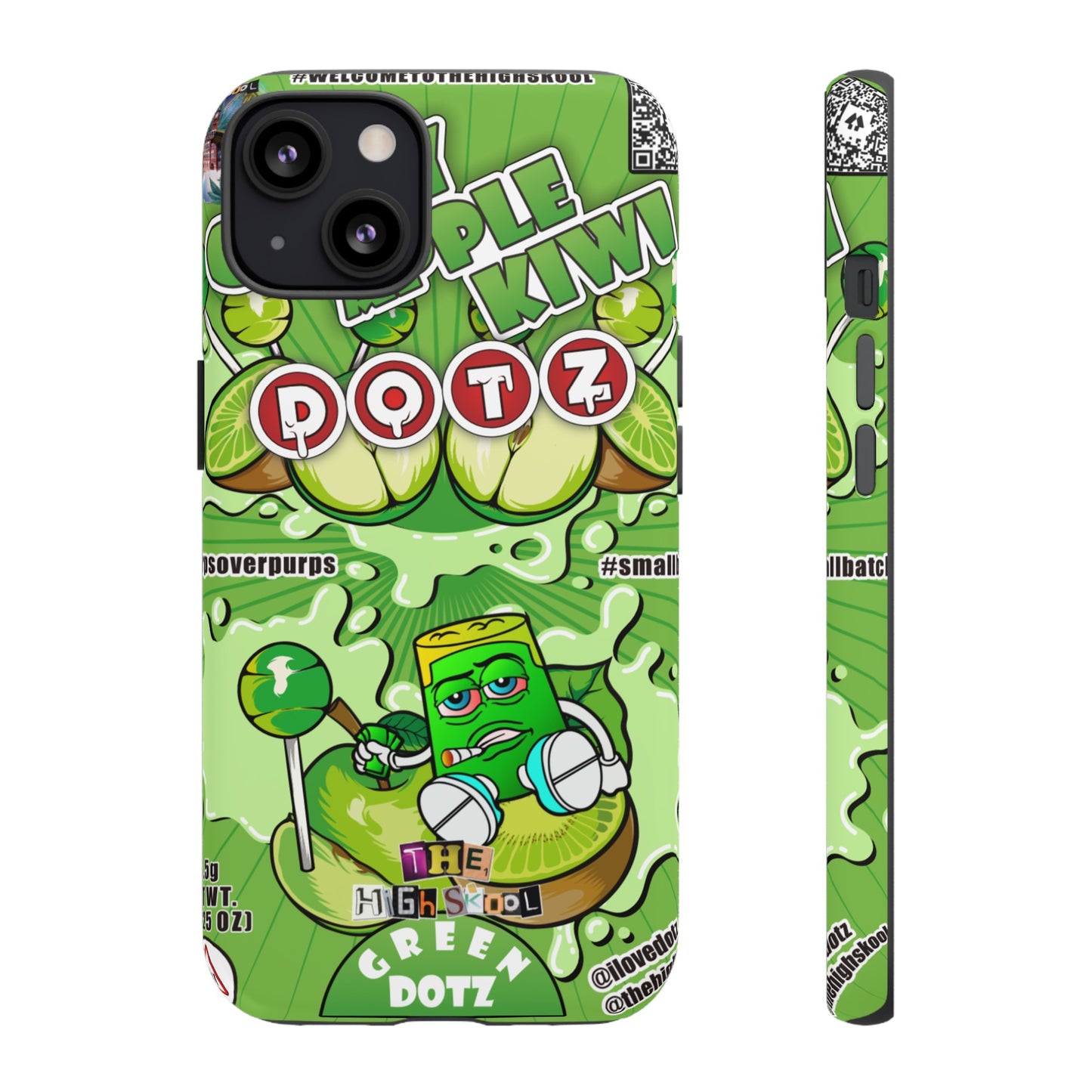 Green DOTZ Tough Cases