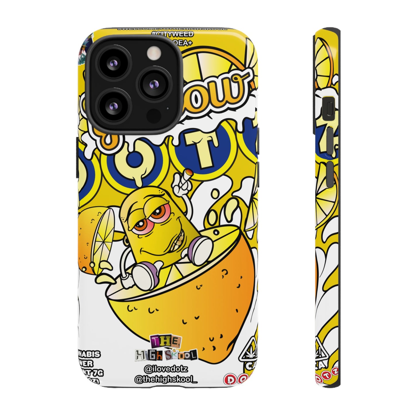 Yellow DOTZ Tough Cases