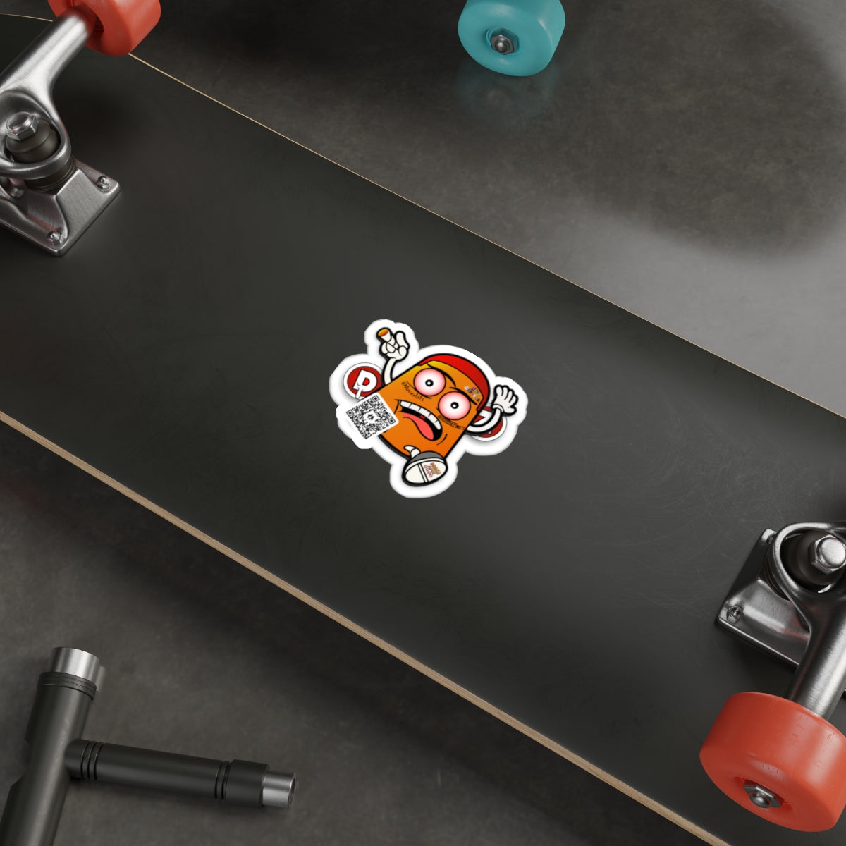 Orange DOTZ Die-Cut Stickers