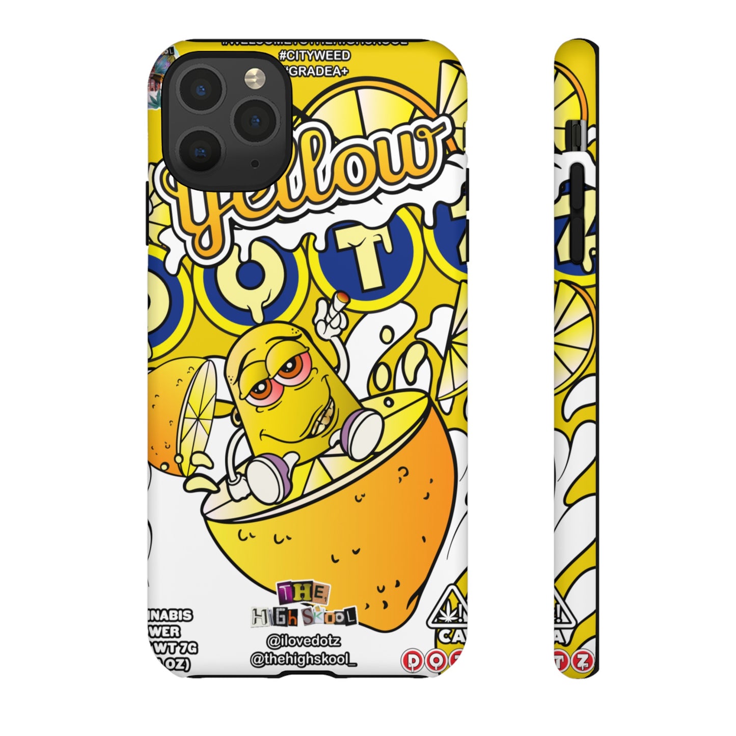 Yellow DOTZ Tough Cases