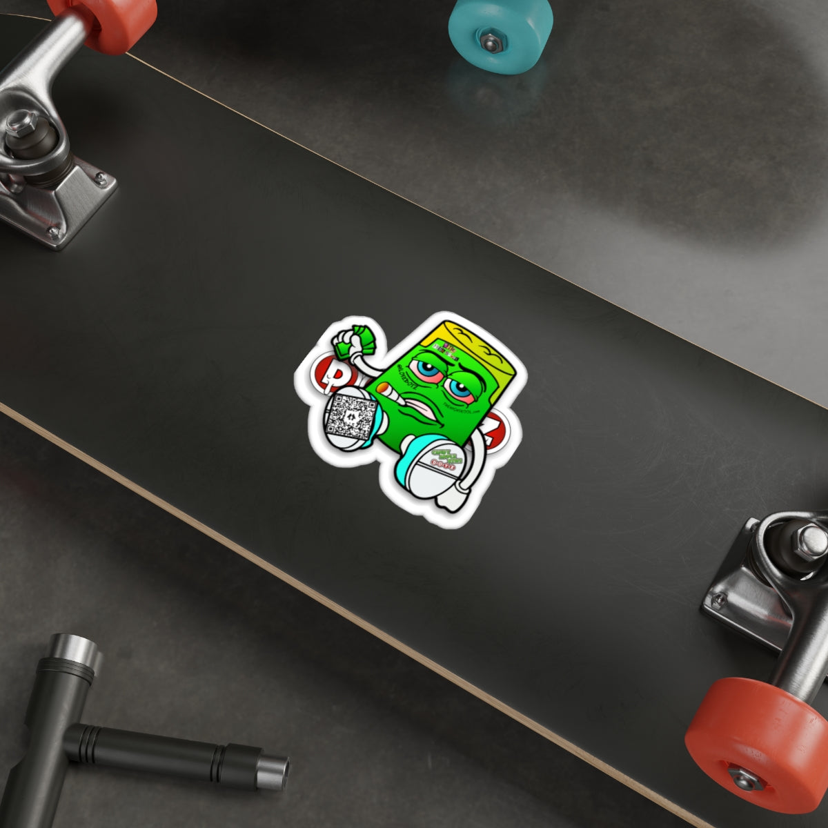 Green DOTZ Die-Cut Stickers