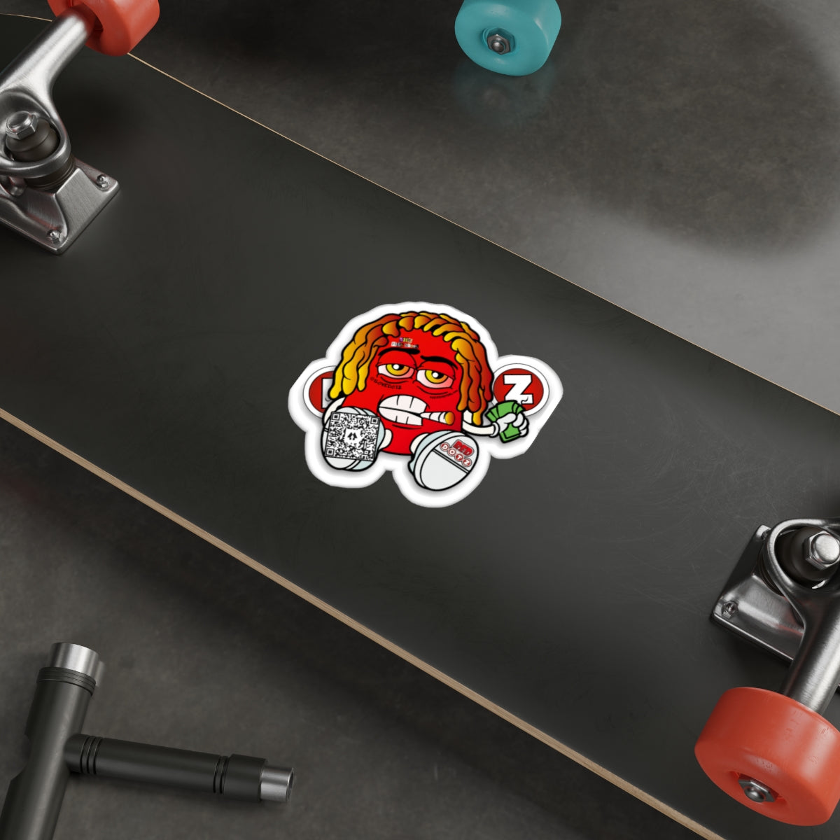 Red DOTZ Die-Cut Stickers