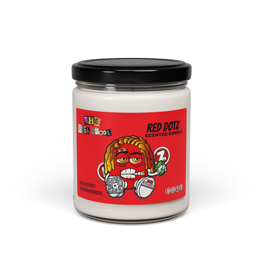 Red DOTZ Scented Soy Candle, 9oz