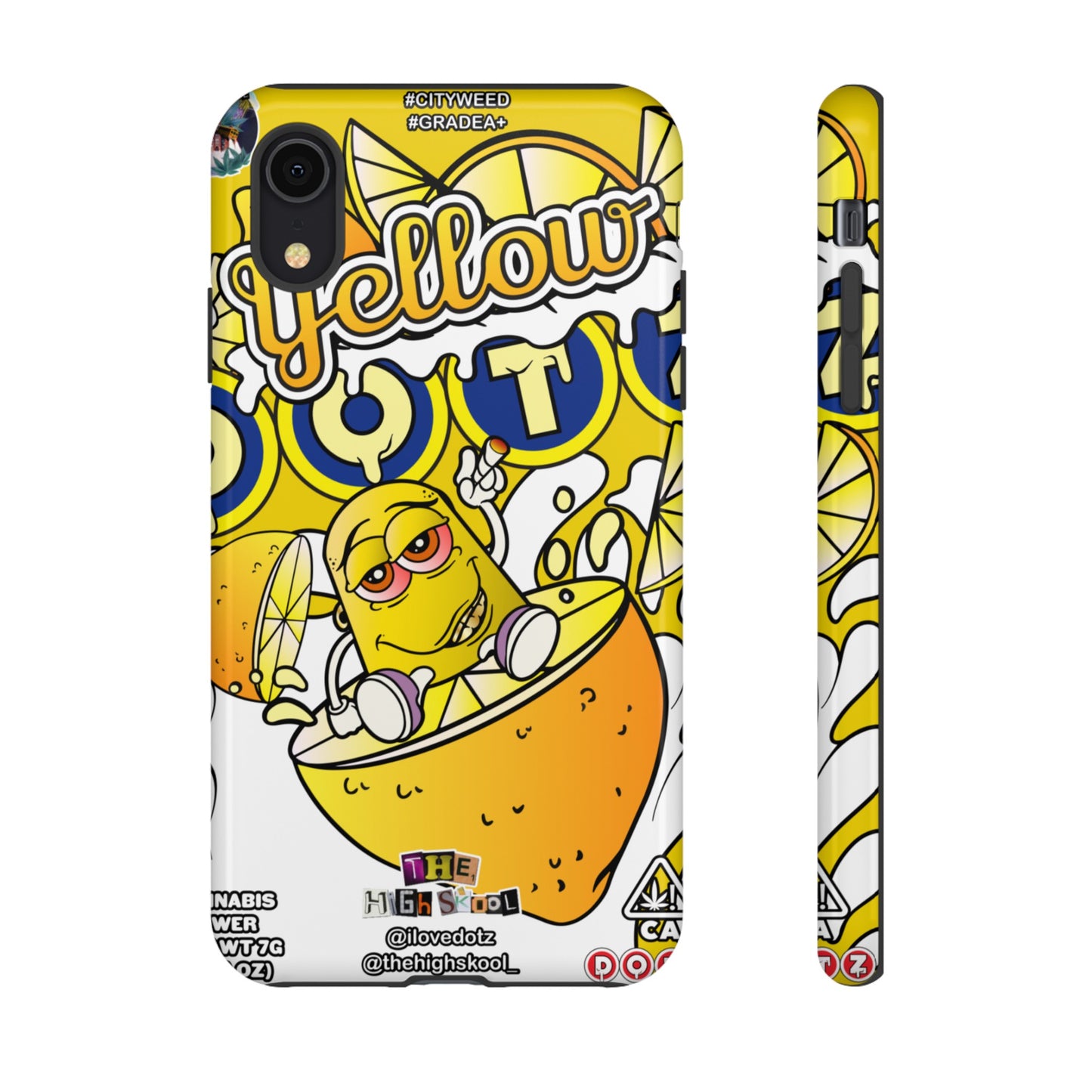 Yellow DOTZ Tough Cases