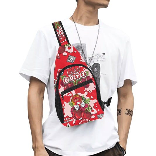 Red DOTZ Chest Bag