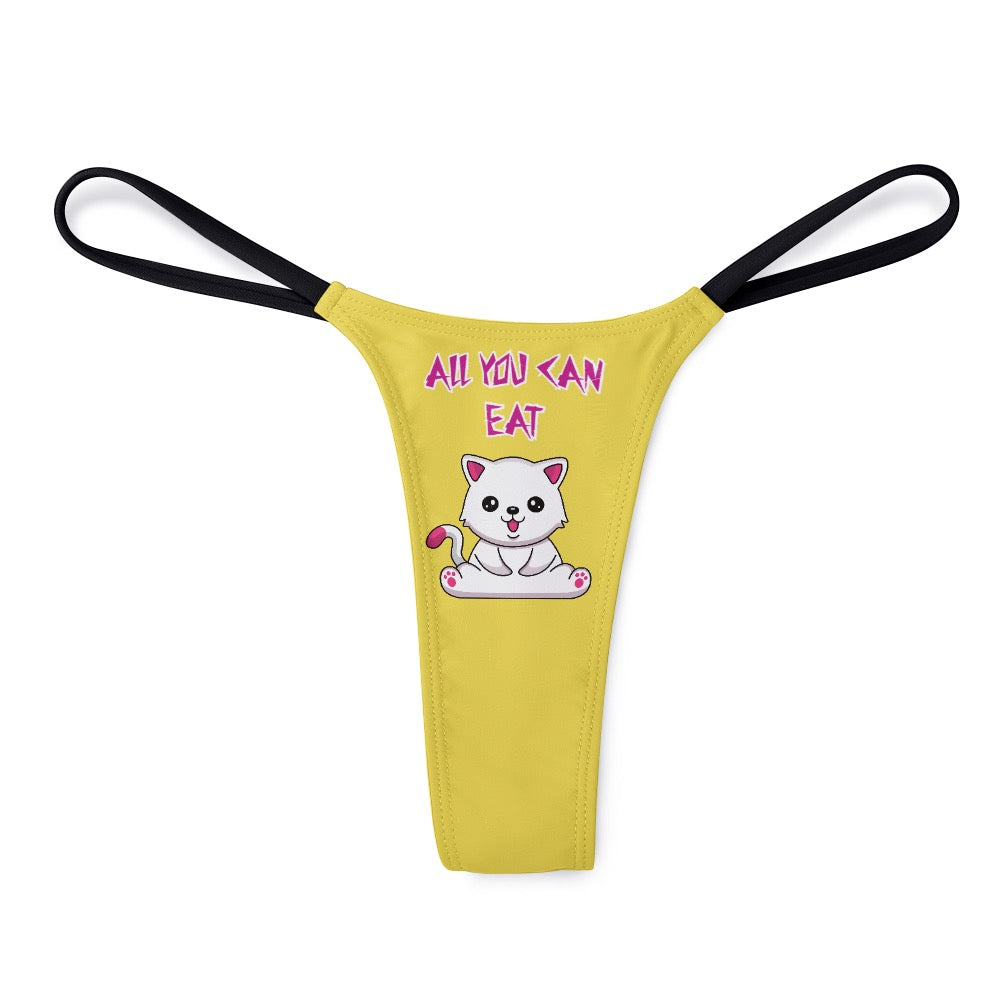 "ALL YOU CAN EAT" Ladies Thin Thong