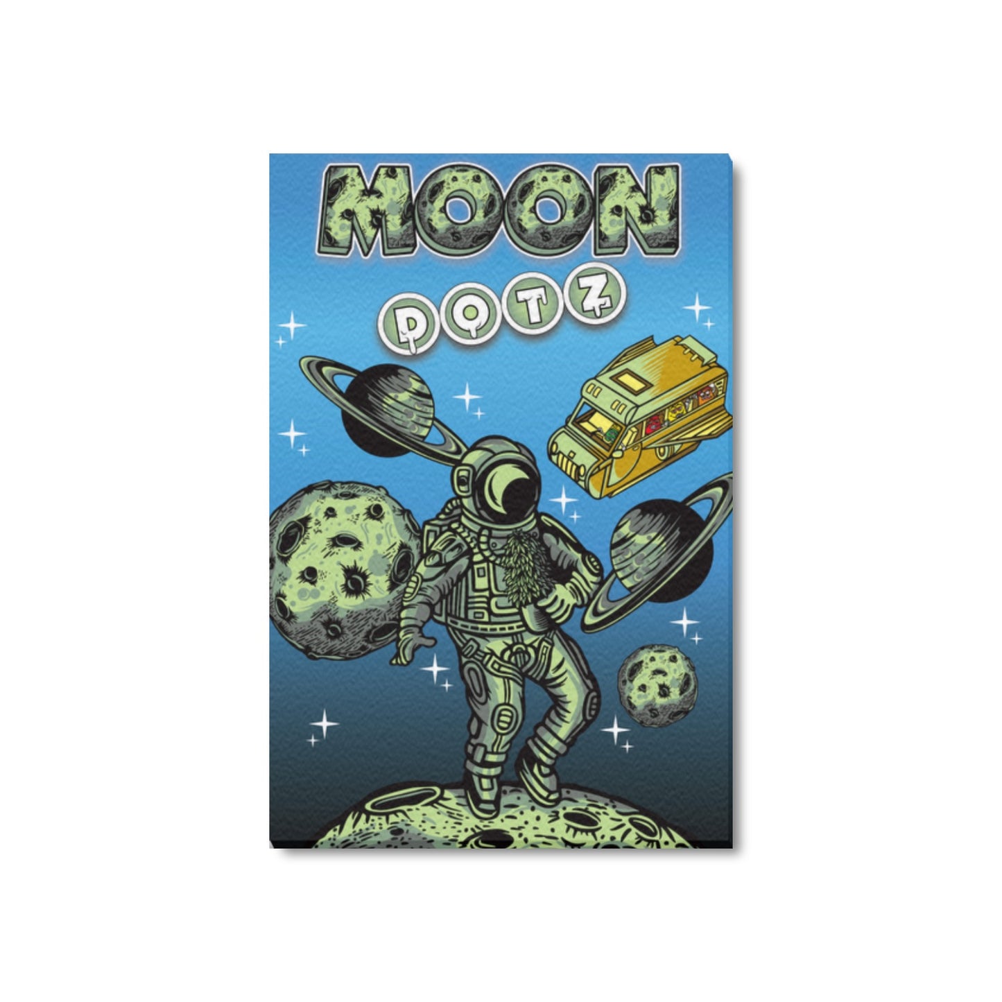 Moon DOTZ Frame Canvas Print 16"x24"