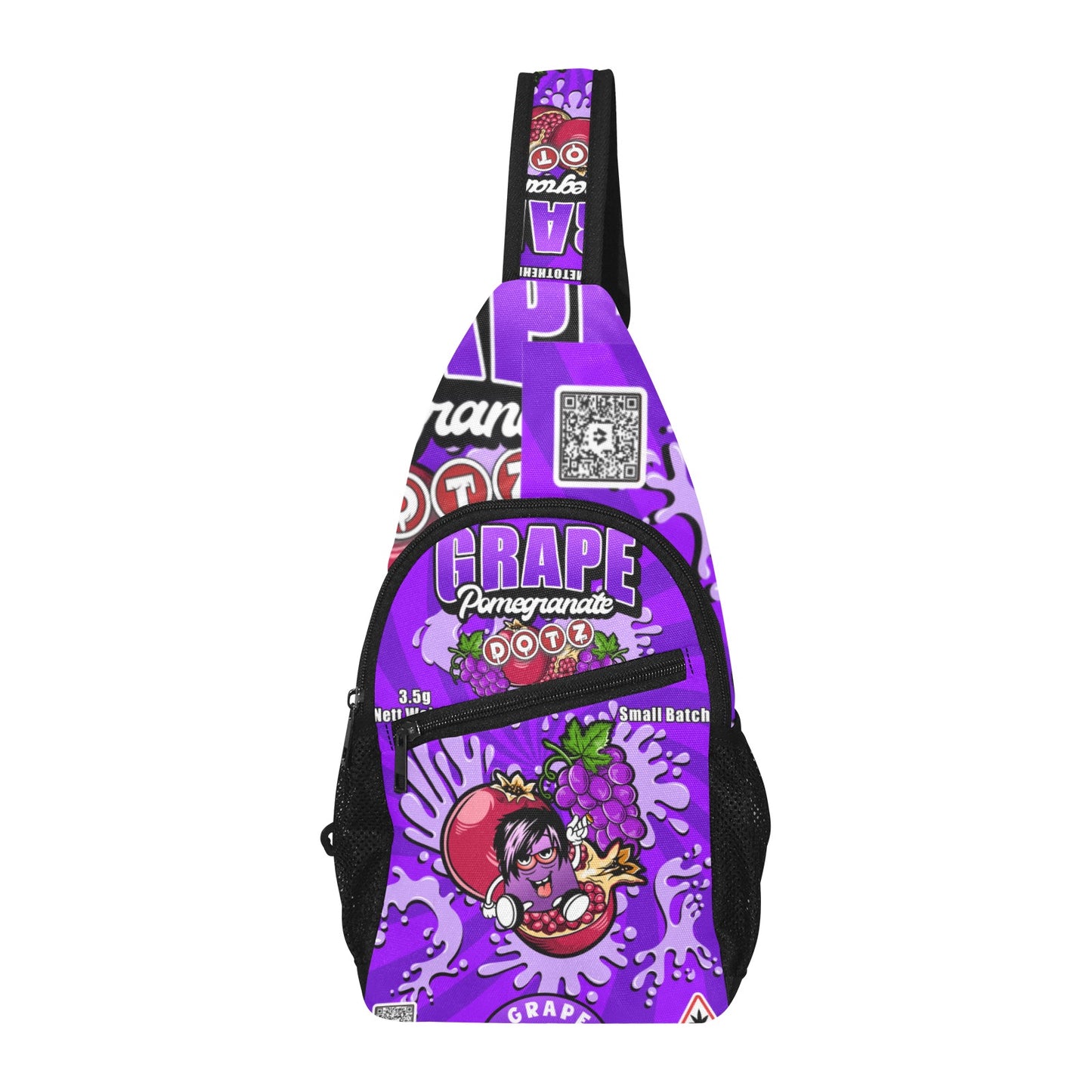 Purple DOTZ Chest Bag