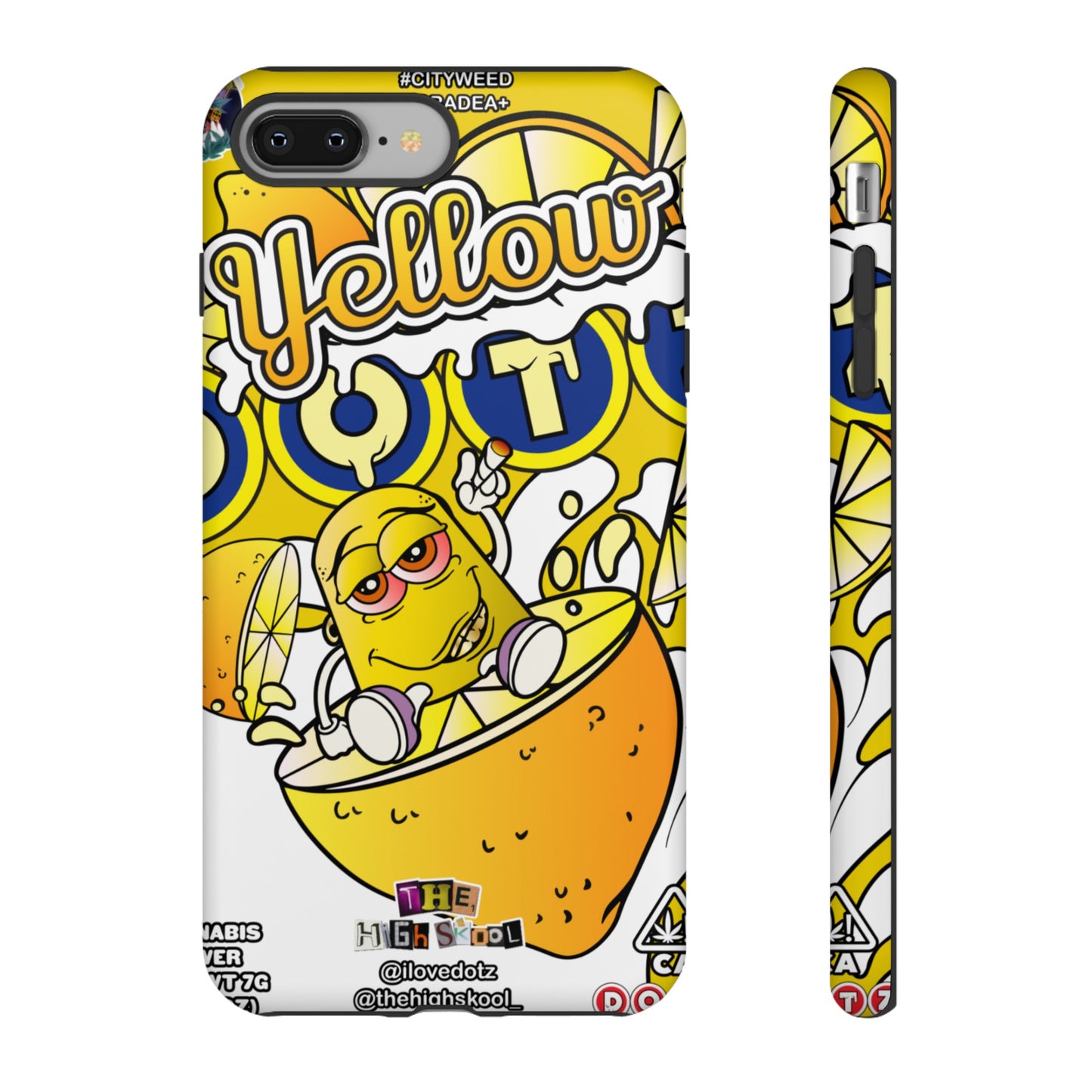 Yellow DOTZ Tough Cases