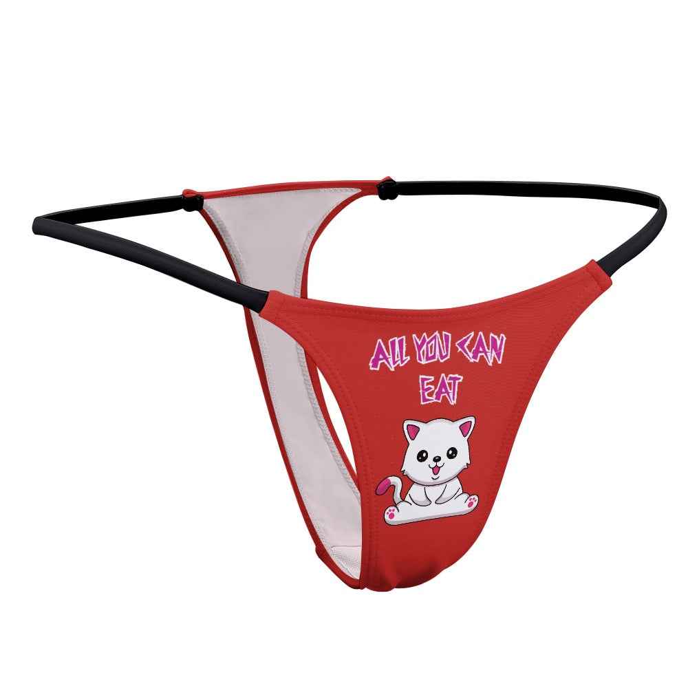 "ALL YOU CAN EAT" Ladies Thin Thong