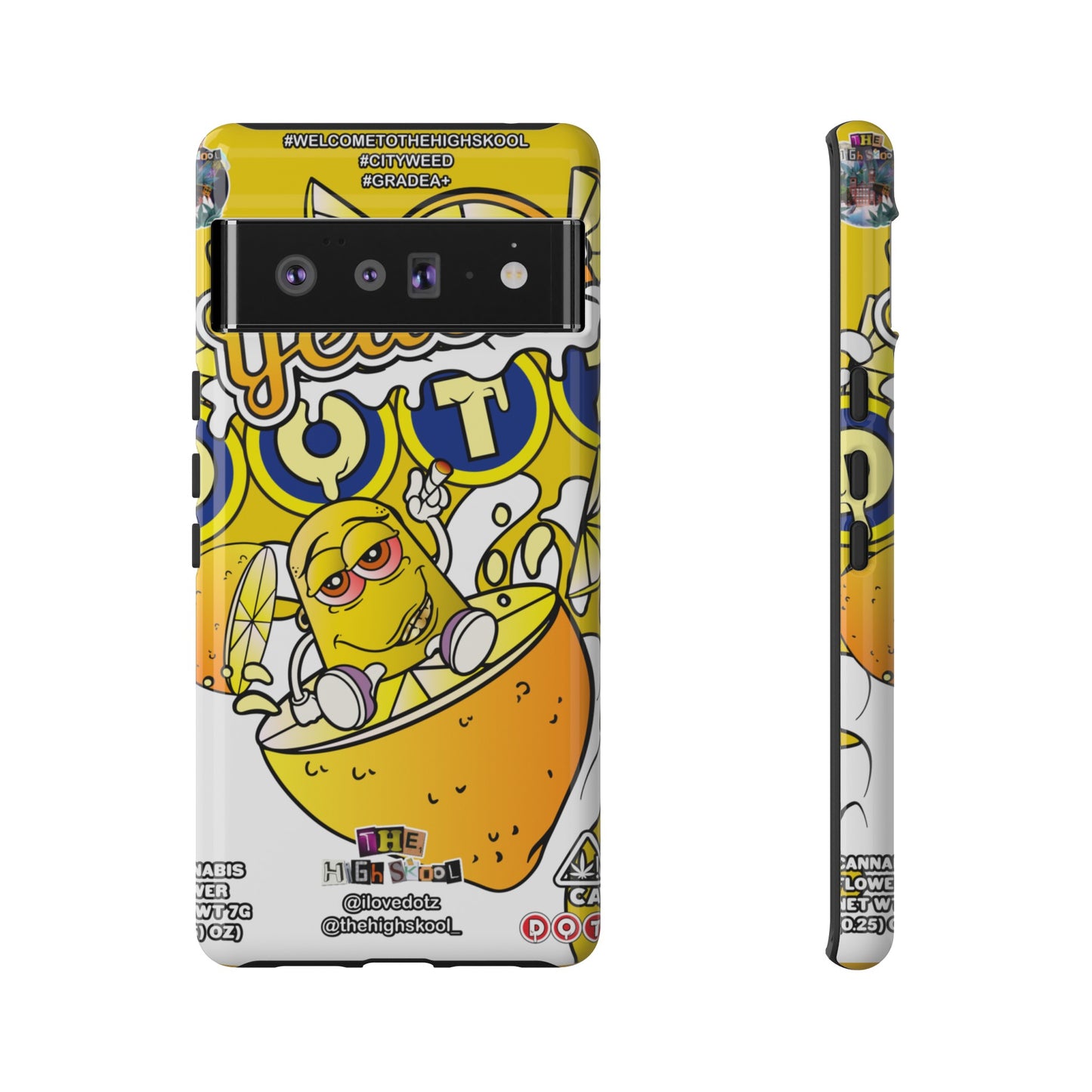 Yellow DOTZ Tough Cases