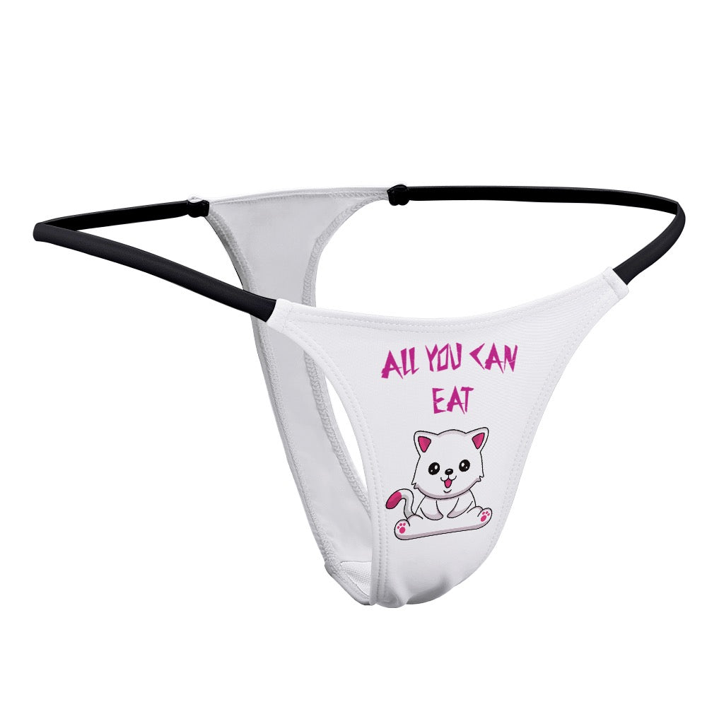 "ALL YOU CAN EAT" Ladies Thin Thong