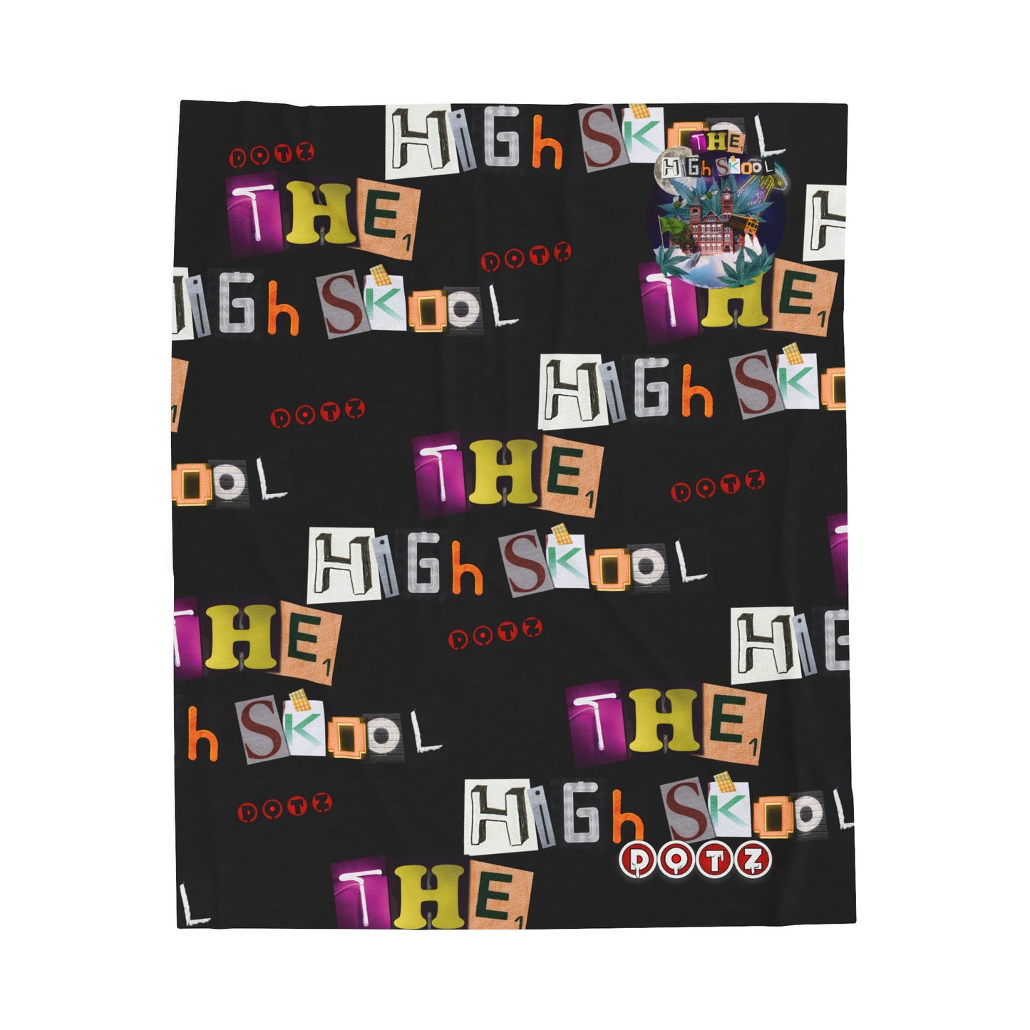 The High Skool Velveteen Plush Blanket