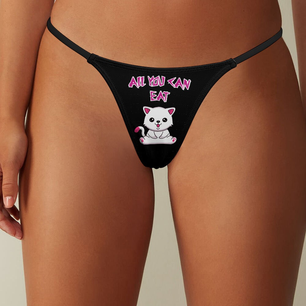 "ALL YOU CAN EAT" Ladies Thin Thong