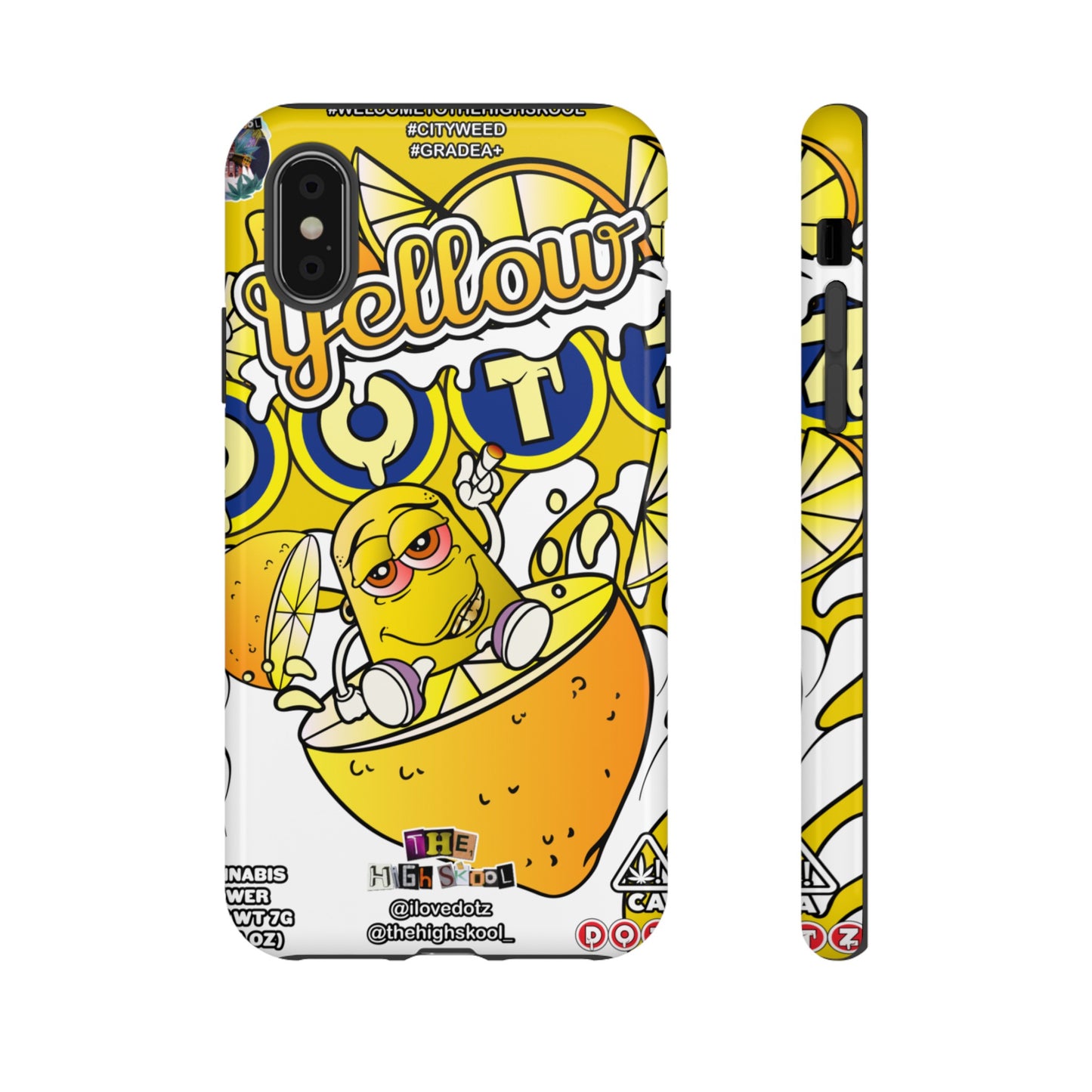 Yellow DOTZ Tough Cases