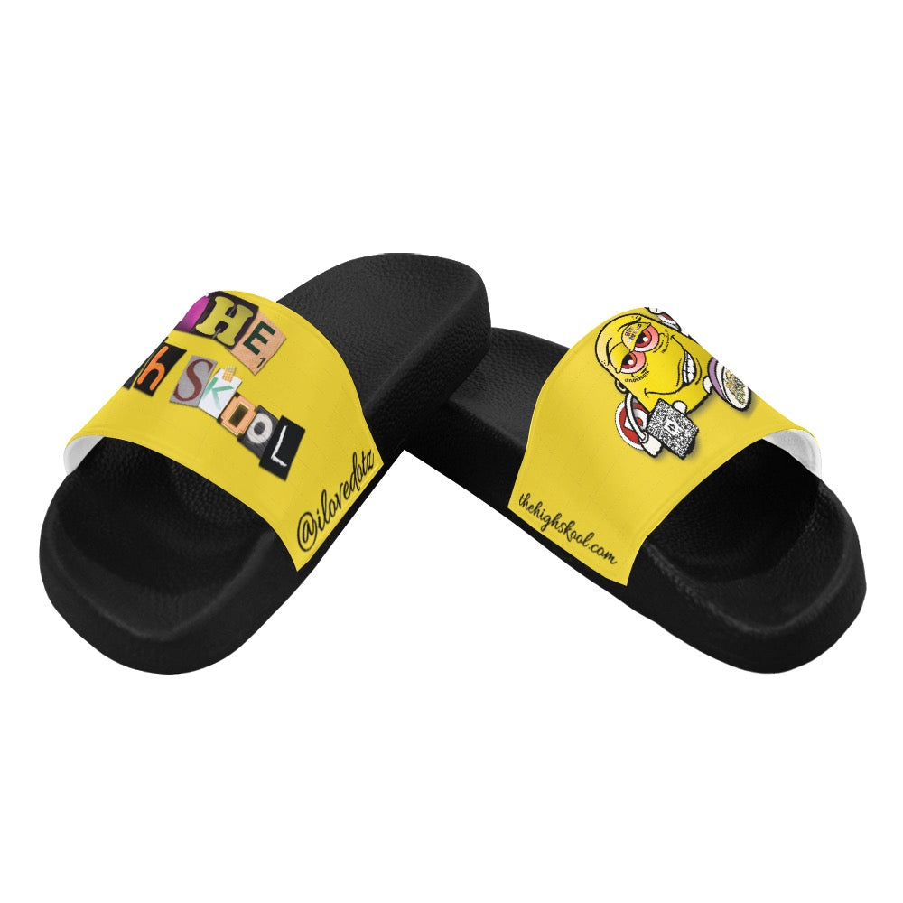 Yellow DOTZ Women's Slide Sandals