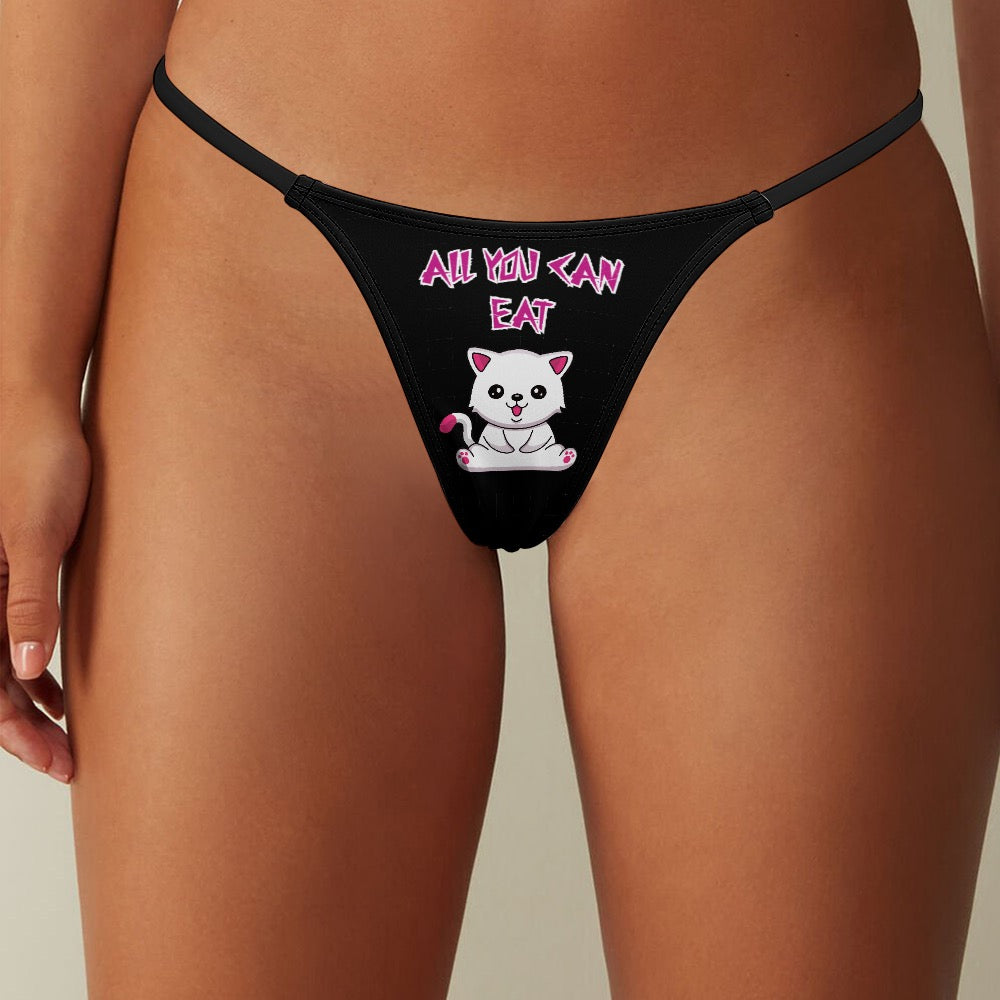 "ALL YOU CAN EAT" Ladies Thin Thong