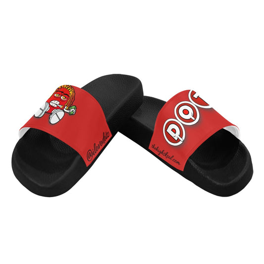 Red DOTZ Women's Slide Sandals