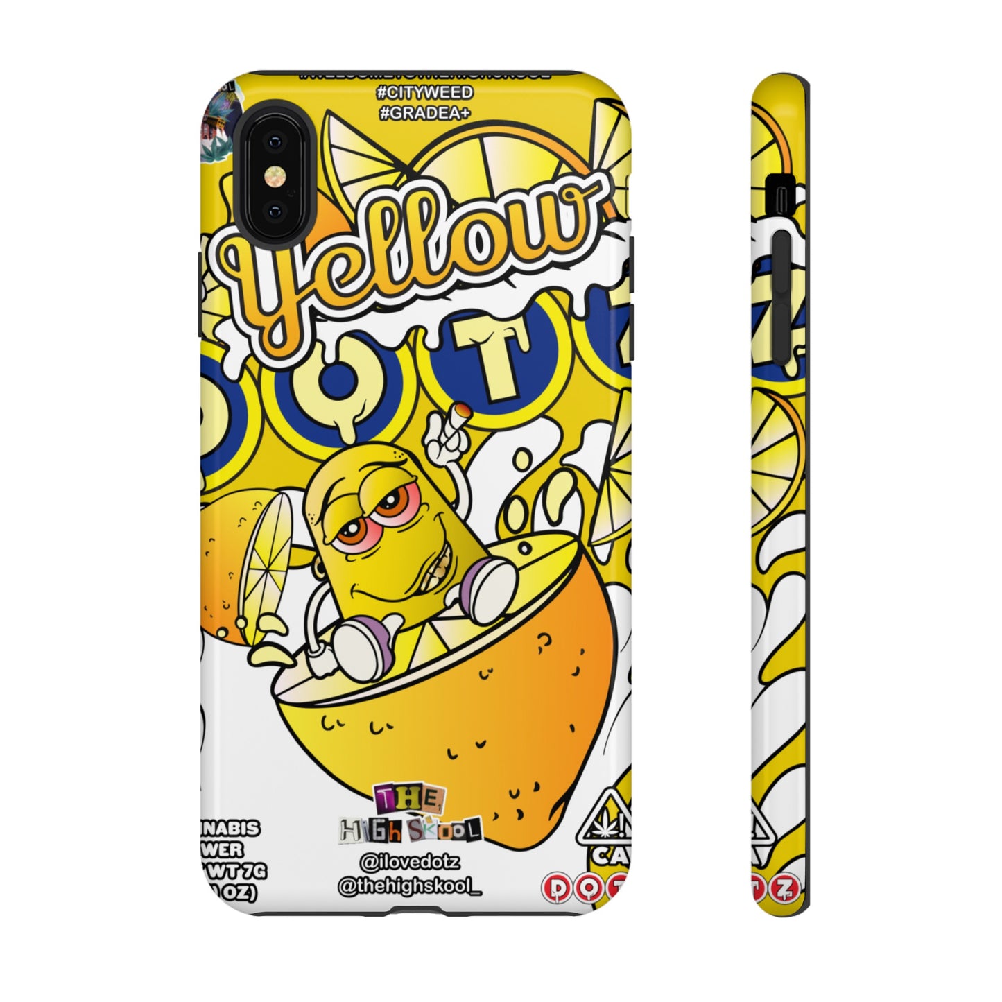 Yellow DOTZ Tough Cases