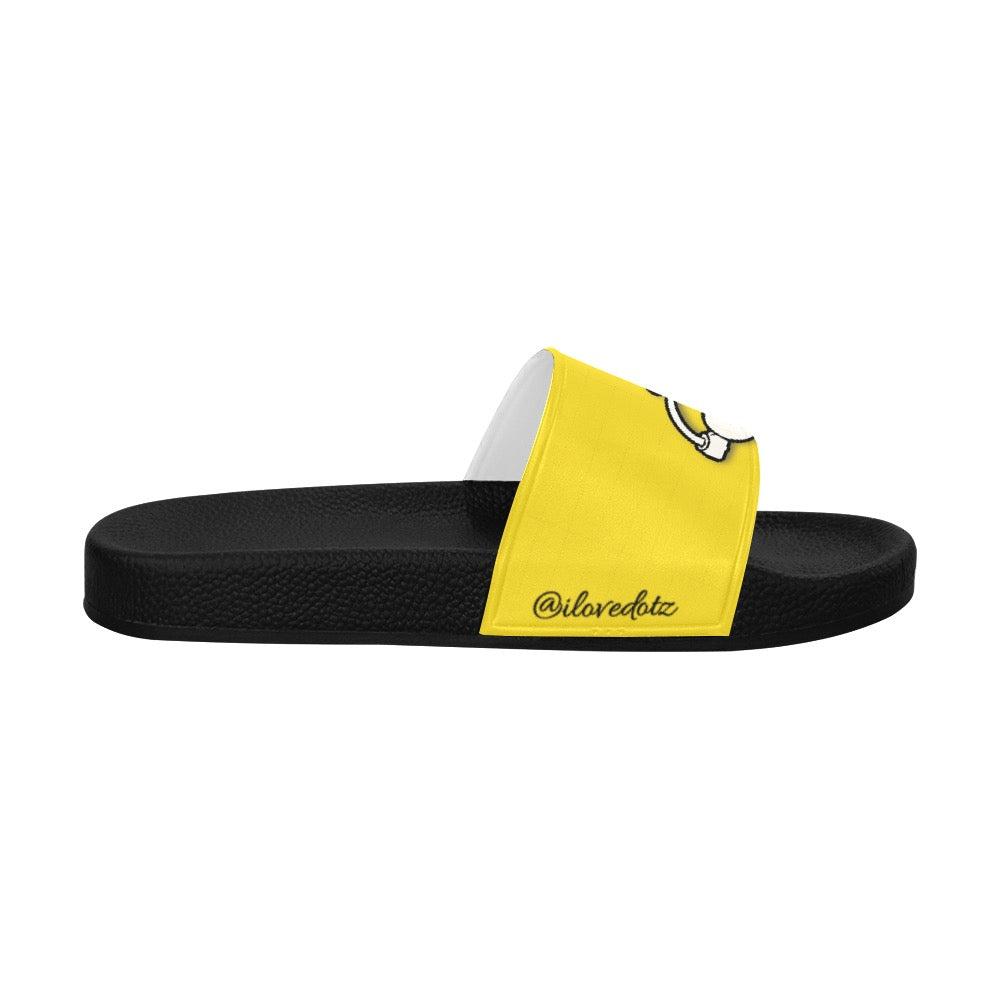 Yellow DOTZ Men's Slide Sandals