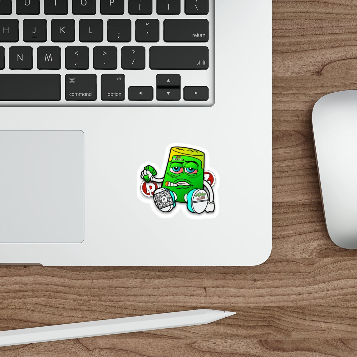 Green DOTZ Die-Cut Stickers