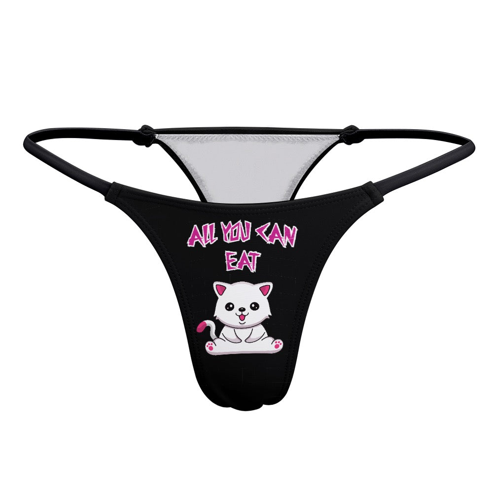 "ALL YOU CAN EAT" Ladies Thin Thong