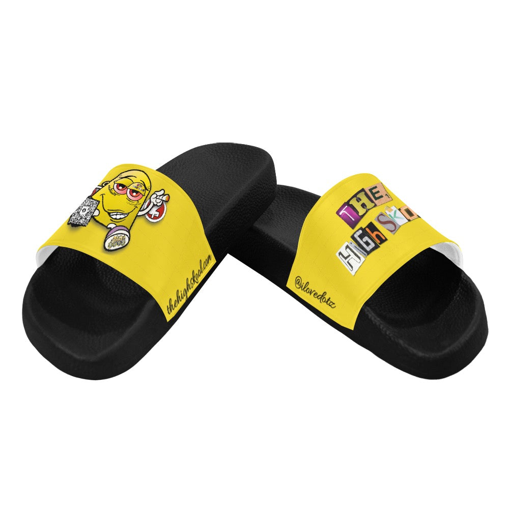 Yellow DOTZ Men's Slide Sandals