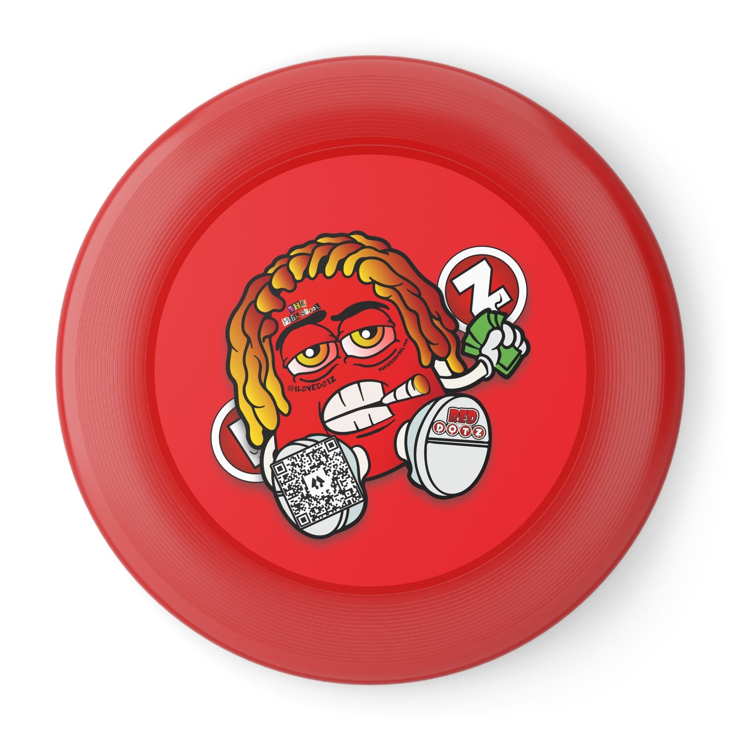 Red DOTZ Wham-O Frisbee