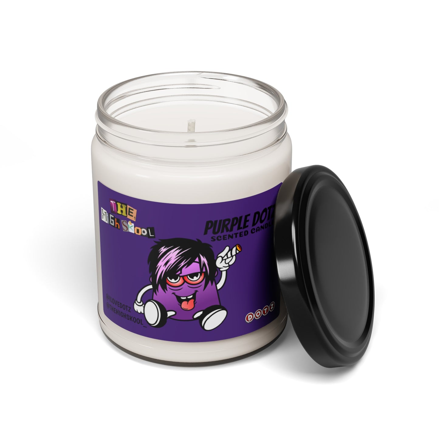 Purple DOTZ Scented Soy Candle, 9oz