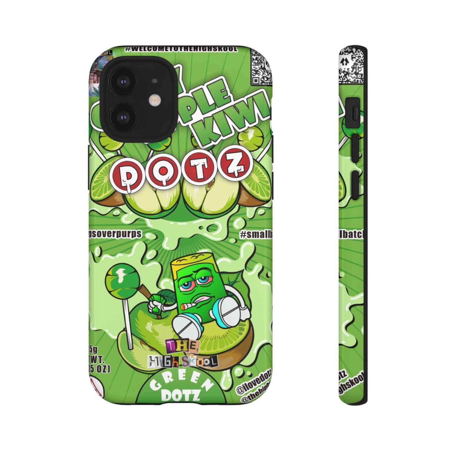 Green DOTZ Tough Cases