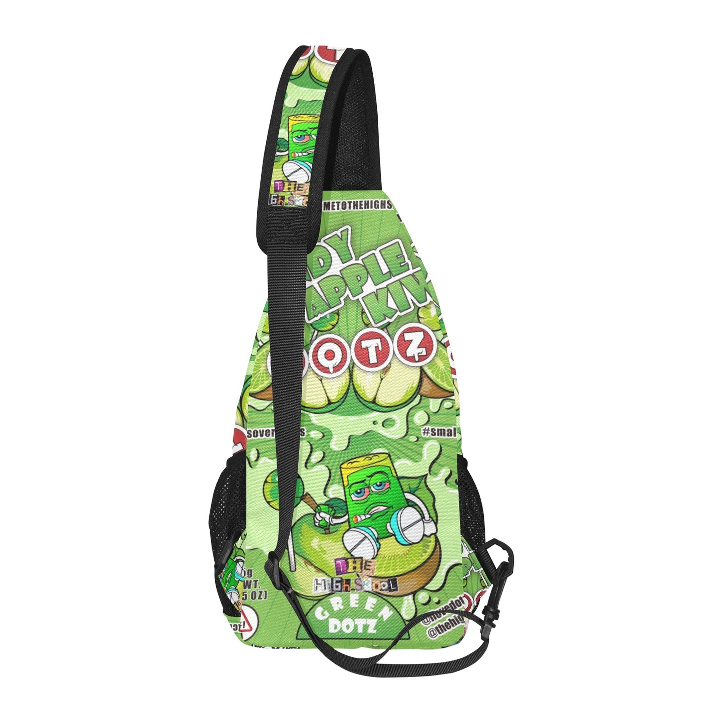 Green DOTZ Chest Bag