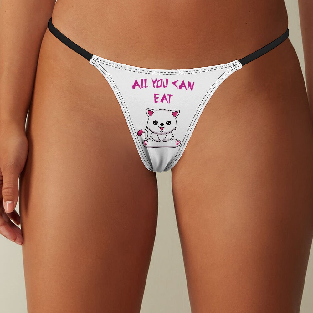 "ALL YOU CAN EAT" Ladies Thin Thong