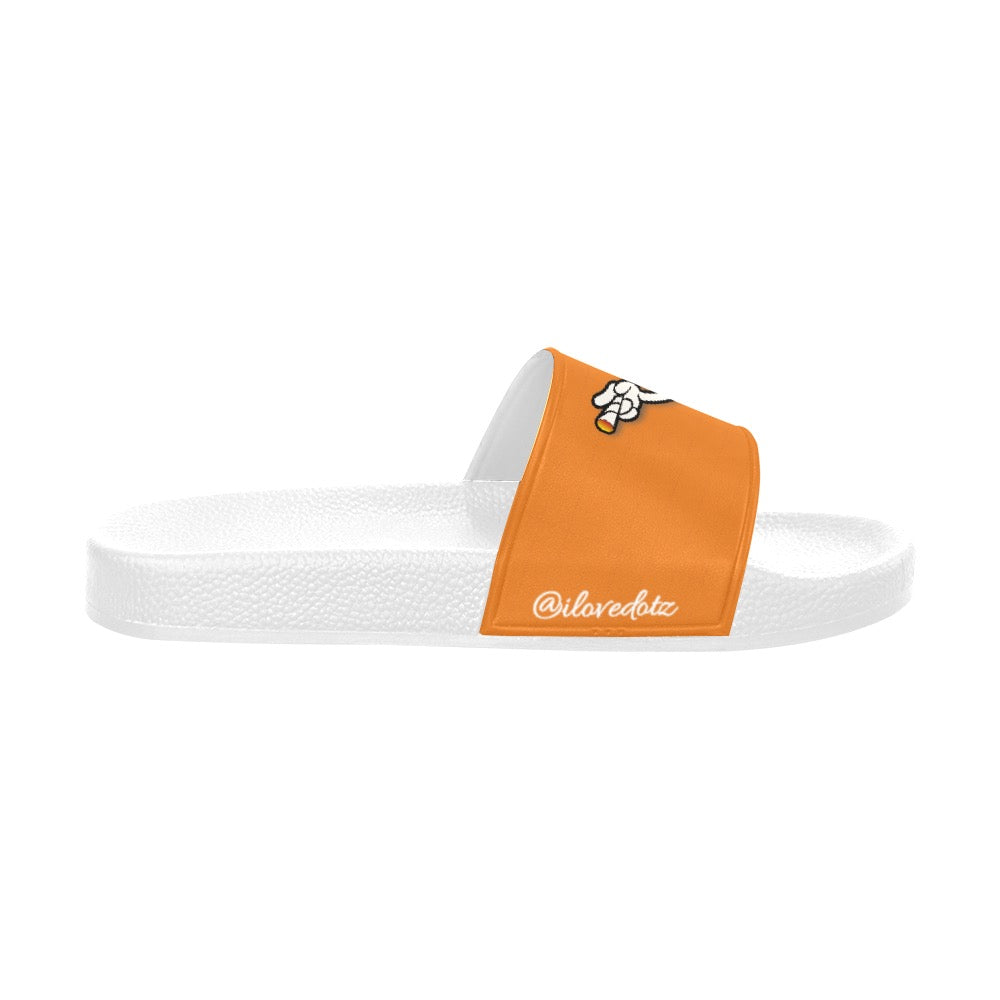 Orange DOTZ Men's Slide Sandals