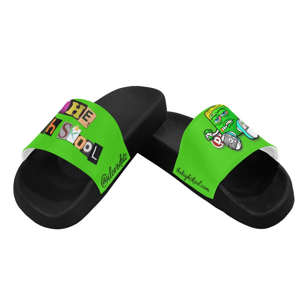 Green DOTZ Women's Slide Sandals