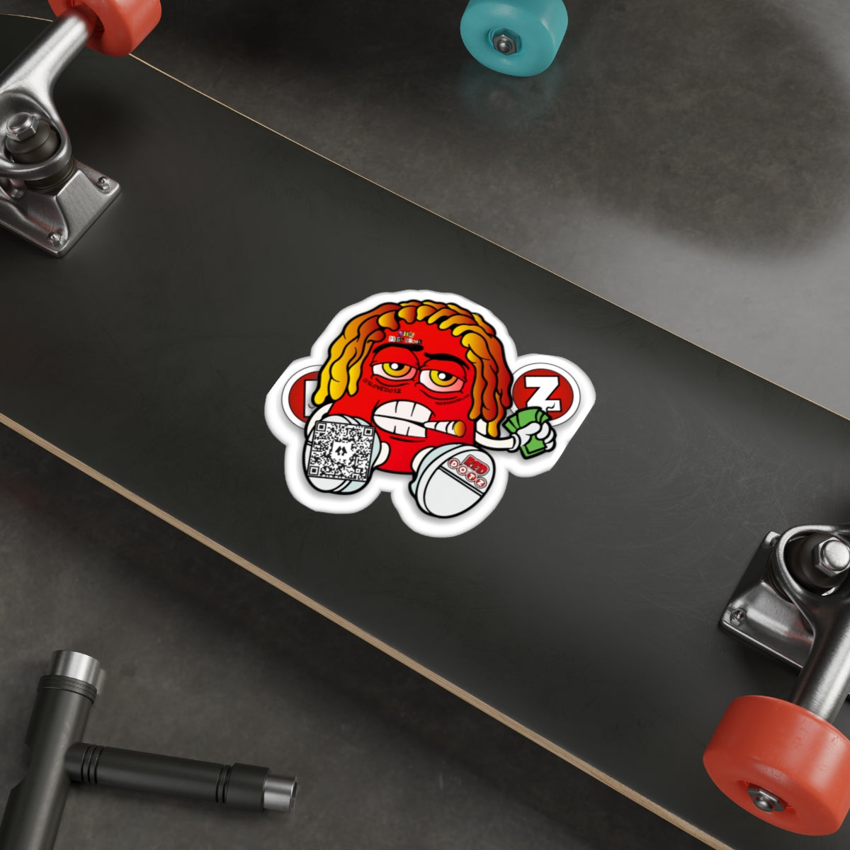 Red DOTZ Die-Cut Stickers