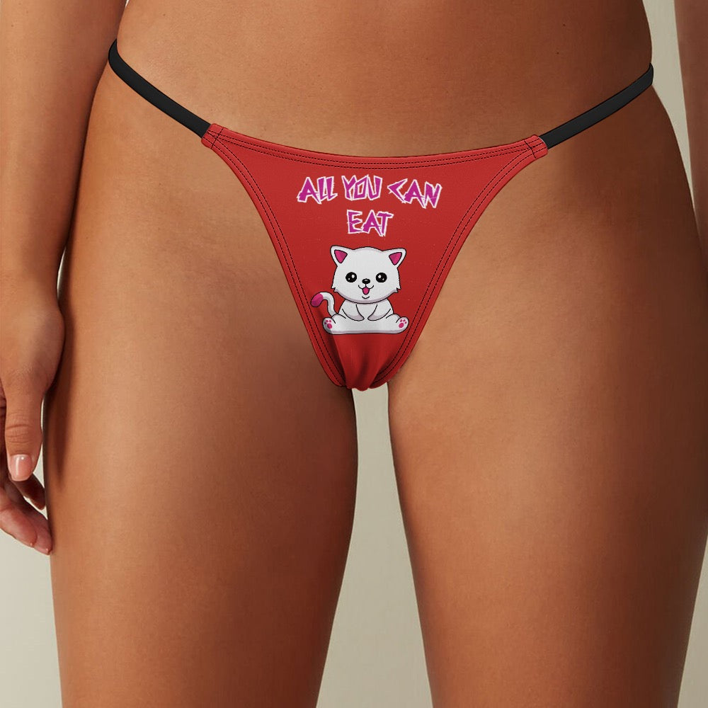 "ALL YOU CAN EAT" Ladies Thin Thong