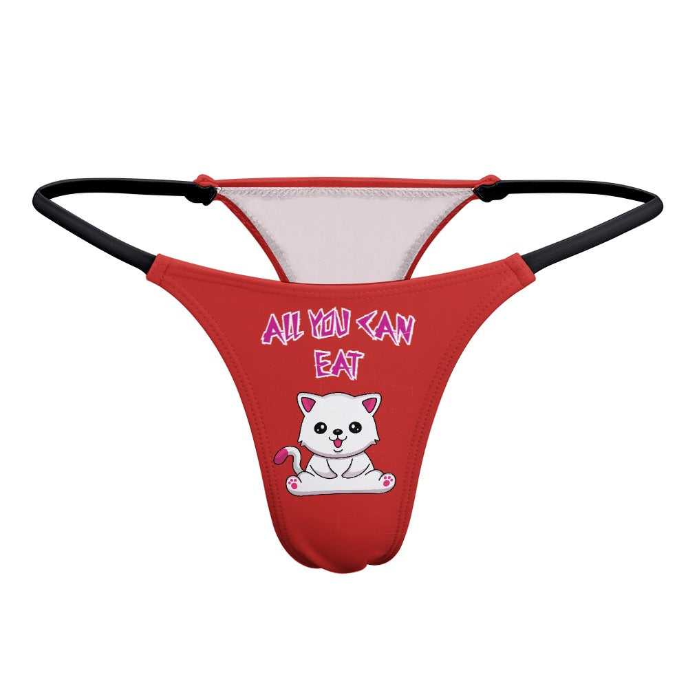 "ALL YOU CAN EAT" Ladies Thin Thong