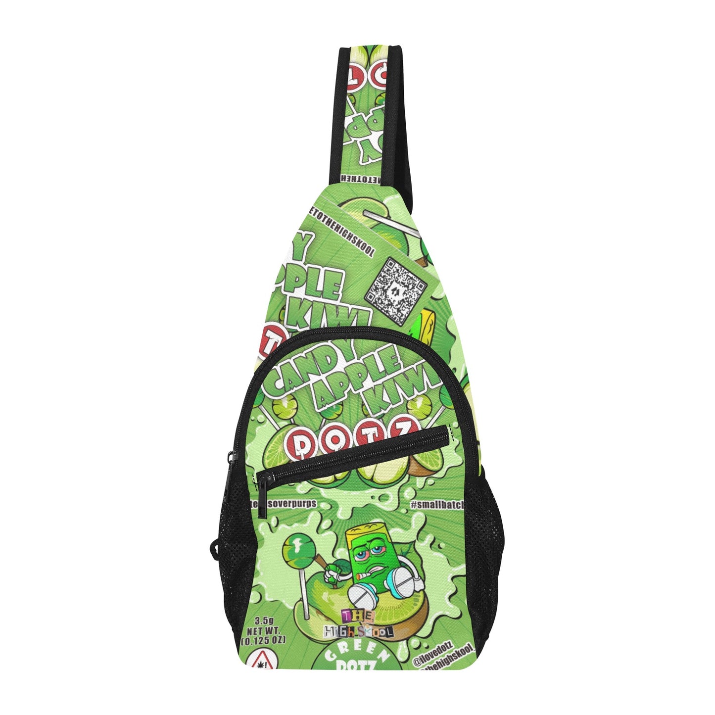 Green DOTZ Chest Bag